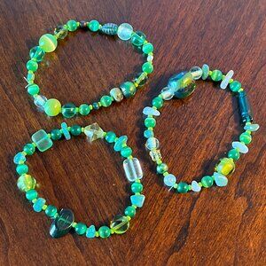 Handmade Beaded Bracelets - Green
